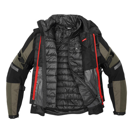 Kurtka tekstylna SPIDI 4 SEASON EVO MILITAR zielony czarny