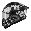 Kask integralny AXXIS FENIX ANGRY FACE B2 MATT czarny szary