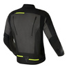 Kurtka tekstylna REBELHORN BORG BLACK/DARK czarny szary żółty fluo