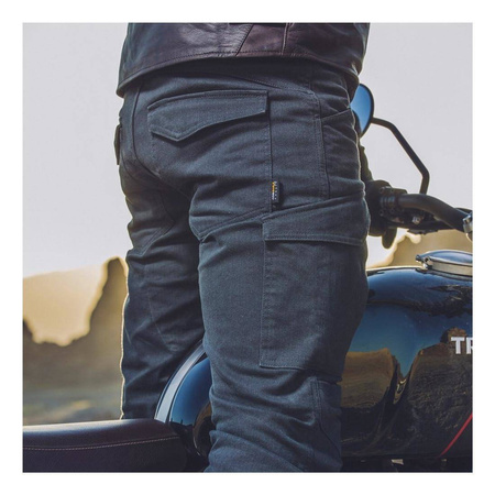 Jeansy motocyklowe SPIDI PATHFINDER CARGO ANTHRACITE czarny