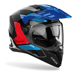Kask integralny AIROH BANDIT BADX-X TUNE BLUE/RED GLOSS niebieski czerwony czarny