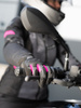 Rękawice miejskie damskie SHIMA HERO LADY PINK czarny różowy