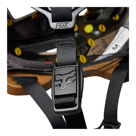 Kask rowerowy FOX SPEEDFRAME PRO BLOCKED NUTMEG brązowy czarny