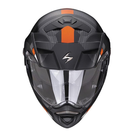 Kask szczękowy SCORPION ADX-2 CAMINO BLACK/SILVER/ORANGE czarny srebrny pomarańczowy