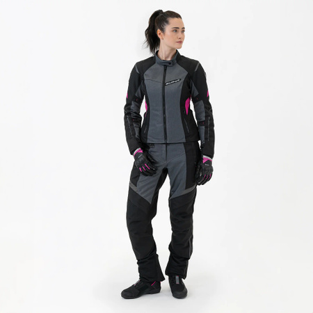 Kurtka tekstylna damska SHIMA RUSH 2.0 VENTED LADY PINK szary różowy czarny