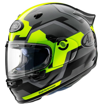 Kask integralny ARAI QUANTIC FACE FLUOR YELLOW szary żółty fluo czarny