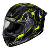 Kask integralny OZONE SPRINT BLACK/GREY/FLO YELLOW szary żółty fluo czarny