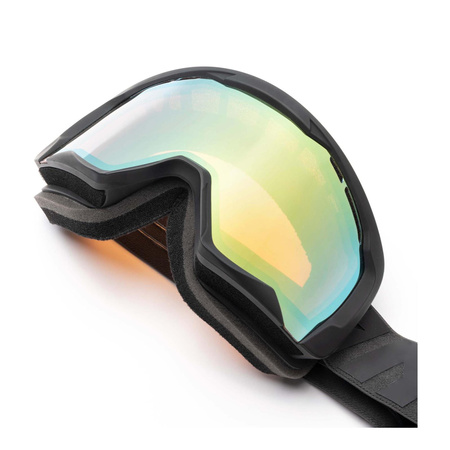 Gogle motocyklowe IMX SNOW BLACK MATT/BLACK SZYBA PODWÓJNA GOLD IRRIDIUM + BROWN czarny