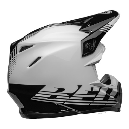 Kask cross BELL MOTO-9 MIPS LOUVER BLACK/WHITE biały czarny