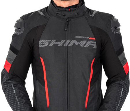 Kurtka tekstylna SHIMA SOLID 2.0 RED czarny czerwony