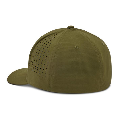 Czapka z daszkiem FOX NON STOP TECH FLEXFIT OLIVE GREEN zielony