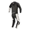 Kombinezon dwuczęściowy ALPINESTARS GP FORCE PHANTOM BLACK/WHITE/METALLIC GREY czarny biały