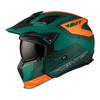 Kask otwarty MT STREETFIGHTER SV S TOTEM C6 MATT zielony pomarańczowy