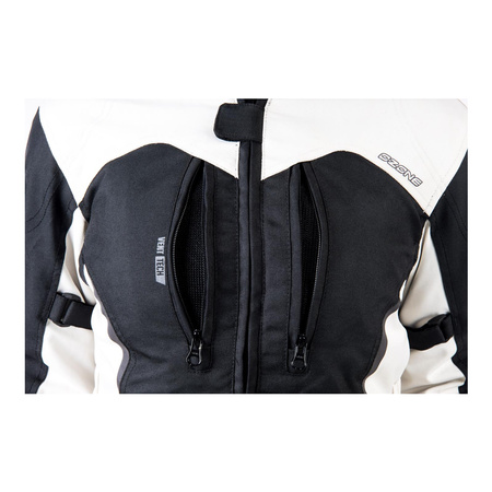 Kurtka tekstylna damska OZONE DELTA IV LADY BLACK/LIGHT GREY czarny szary