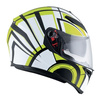 Kask integralny AGV K3 SV AVIOR WHITE/YELLOW FLUO biały żółty fluo czarny
