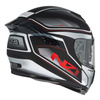 Kask integralny NZI EURUS 4 STREAM CHARMENT BLACK WHITE TINTED S MATT czarny biały