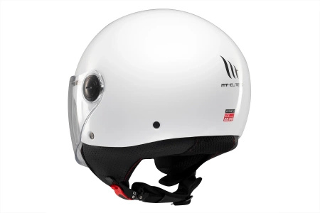Kask otwarty MT STREET S SOLID GLOSS PEARL WHITE biały