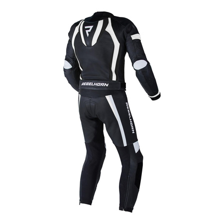 Kurtka skórzana REBELHORN PISTON II PRO BLACK/WHITE czarny biały