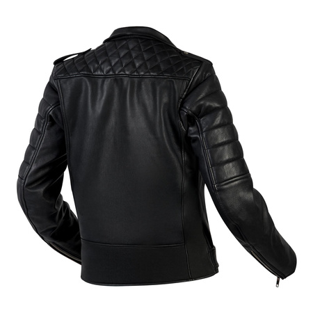 Kurtka skórzana damska OZONE RAMONES MODERN LADY MATT BLACK czarny