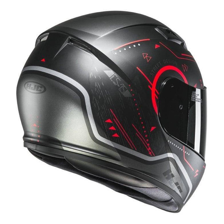 Kask integralny HJC CS-15 SAFA BLACK/RED czarny szary czerwony
