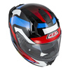 Kask integralny NZI GO RIDER STREAM DUO QUADRI BLACK RED BLUE czarny czerwony niebieski