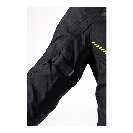 Kurtka tekstylna OZONE DELTA IV BLACK/FLO YELLOW czarny żółty fluo