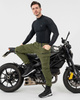 Jeansy motocyklowe SHIMA GIRO 3.0 KHAKI zielony