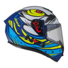 Kask integralny NZI TRENDY OCELO BLUE WHITE SKY BLUE MATT biały niebieski