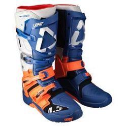 Buty cross LEATT 4.5 ENDURO ORANGE niebieski pomarańczowy biały