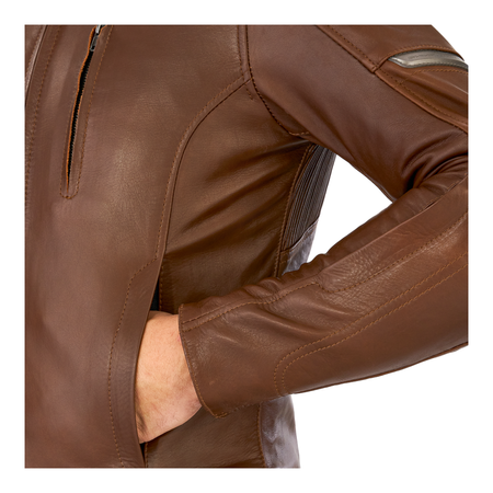 Kurtka skórzana SHIMA HUNTER+ 2.0 BROWN brązowy