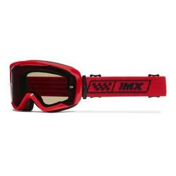 Gogle motocyklowe IMX ENDURANCE RACE RED GLOSS/RED SZYBA DARK SMOKE + CLEAR czerwony