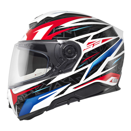 Kask integralny SCHUBERTH S3 ECE THUNDER BLUE biały niebieski czerwony