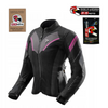 Kurtka tekstylna damska REBELHORN HIFLOW V LADY BLACK/GREY/FLUO PINK czarny szary różowy