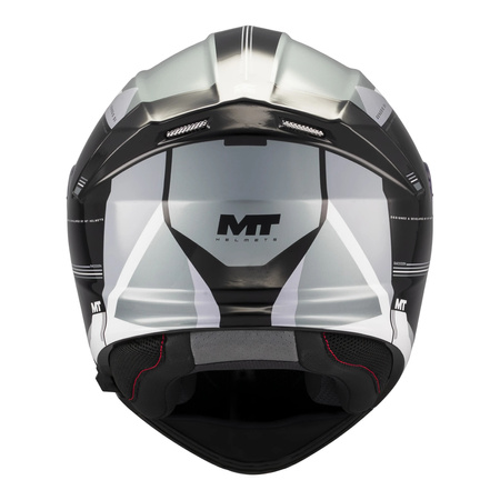 Kask szczękowy MT GENESIS SV RACCOON B12 GLOSS czarny szary biały