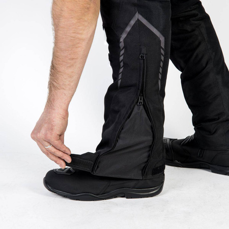Spodnie tekstylne OZONE FLOW BLACK czarny