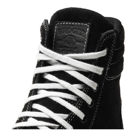 Buty krótkie BROGER CALIFORNIA BLACK/GUM SOLE czarny brązowy