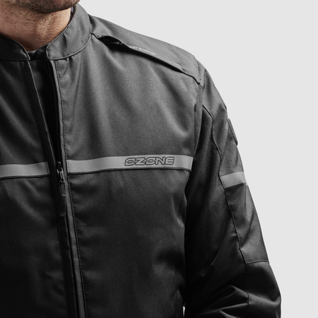 Kurtka tekstylna OZONE RIDER BLACK czarny