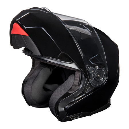 Kask szczękowy OZONE STORM GLOSS BLACK czarny