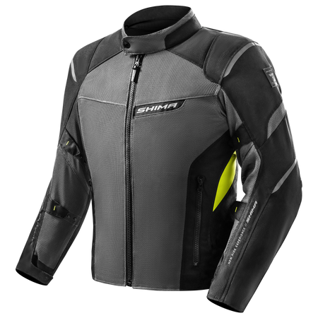Kurtka tekstylna SHIMA RUSH 2.0 VENTED FLUO szary żółty fluo czarny