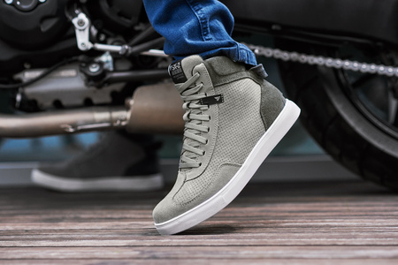 Trampki motocyklowe SHIMA SX-2 EVO GREY szary biały