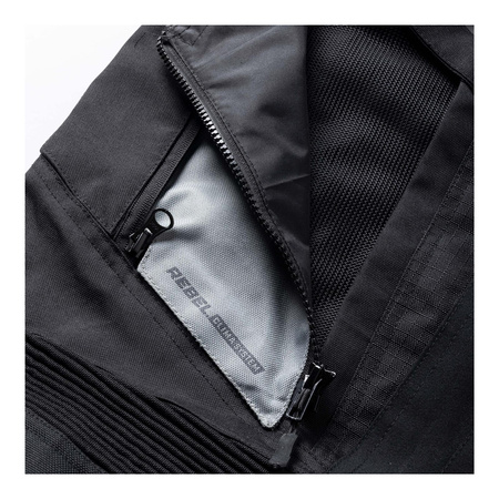 Spodnie tekstylne REBELHORN CUBBY IV BLACK/GREY/FLO YELLOW czarny szary żółty fluo