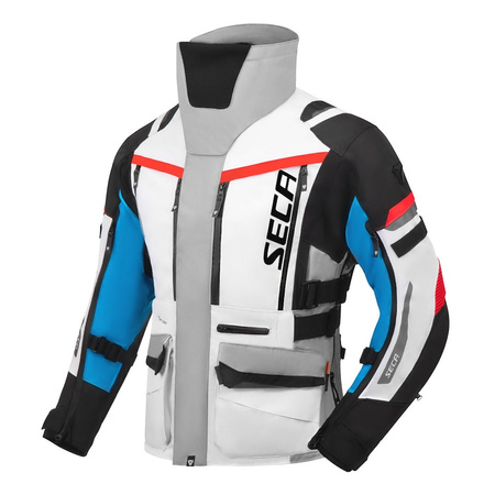 Kurtka tekstylna SECA ARRAKIS III GREY/BLUE/RED szary niebieski czerwony