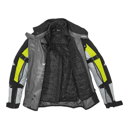 Kurtka tekstylna SPIDI ALLROAD YELLOW FLUO czarny szary żółty fluo