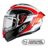 Kask integralny NZI TRENDY RAPID WHITE RED BLUE RED biały czerwony niebieski