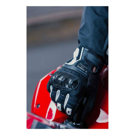 Rękawice miejskie SPIDI G-CARBON BLACK/WHITE czarny biały