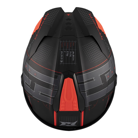 Kask integralny AXXIS HAWK EVO SV TYPE STUDIO B5 MATT czarny czerwony