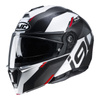 Kask szczękowy HJC I90 AVENTA BLACK/WHITE/RED biały czarny czerwony szary