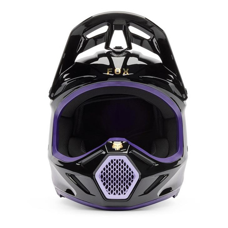 Kask cross FOX V3 DRIP BLACK/PURPLE czarny fioletowy