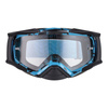 Gogle motocyklowe IMX DUST GRAPHIC BLUE/BLACK MATT SZYBA DARK SMOKE + CLEAR niebieski czarny mat