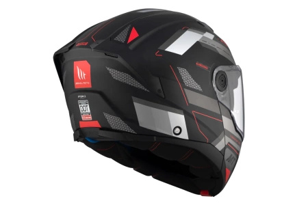 Kask szczękowy MT ATOM 2 SV BAST BLACK/GREY czarny szary czerwony